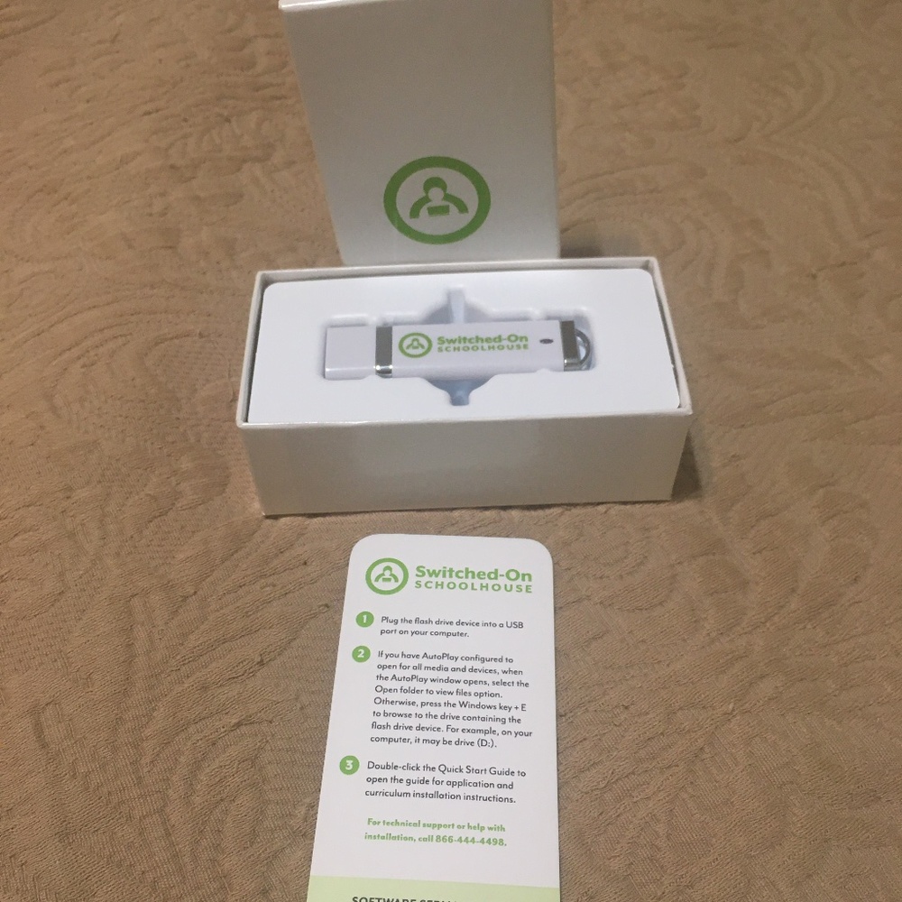 New 7th grade Language Arts flash drive device Switched-on schoolhouse